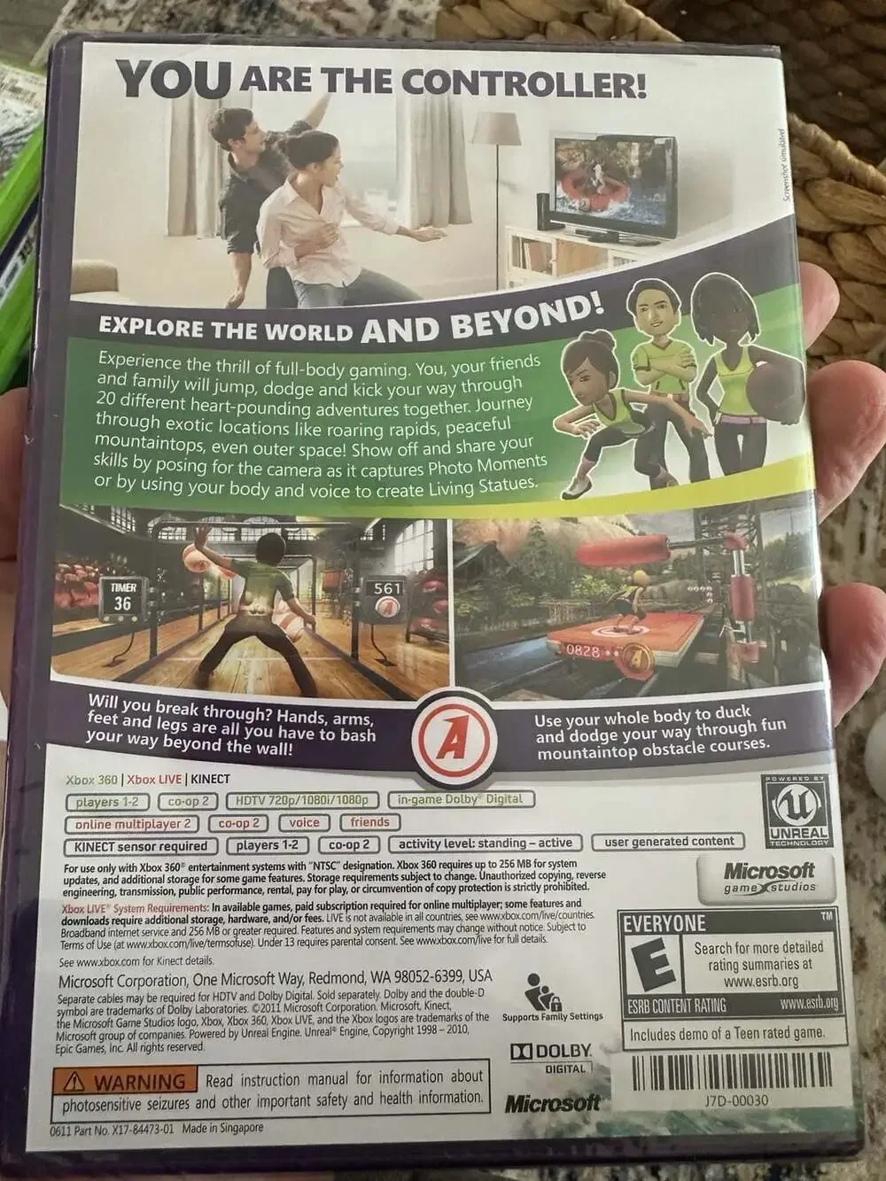 Kinect Adventures! Xbox 360 Game